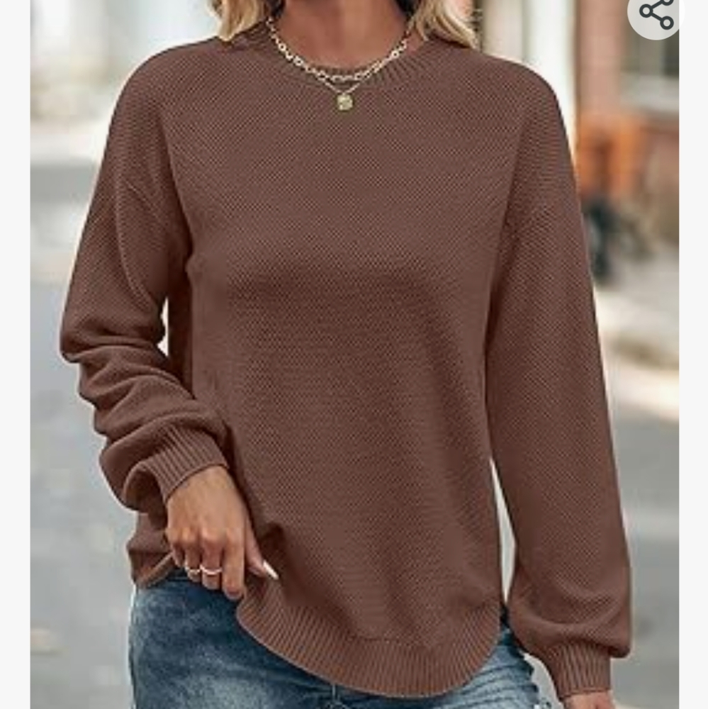 Coffee Color Sweater - Picture 1 of 12